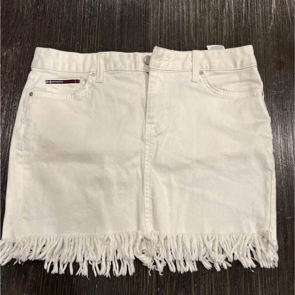 Tommy Hilfiger Dresses & Skirts - Tommy Hilfiger White Denim with Red Accents